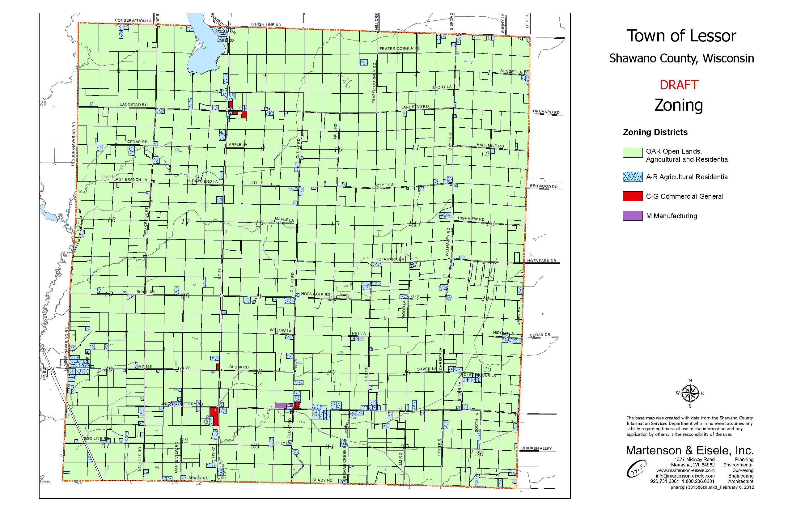 Zoning Map Village of Browntown